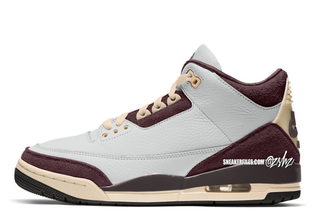 A Ma Maniere Air Jordan 3 Burgundy Crush 2024 FZ4811-100