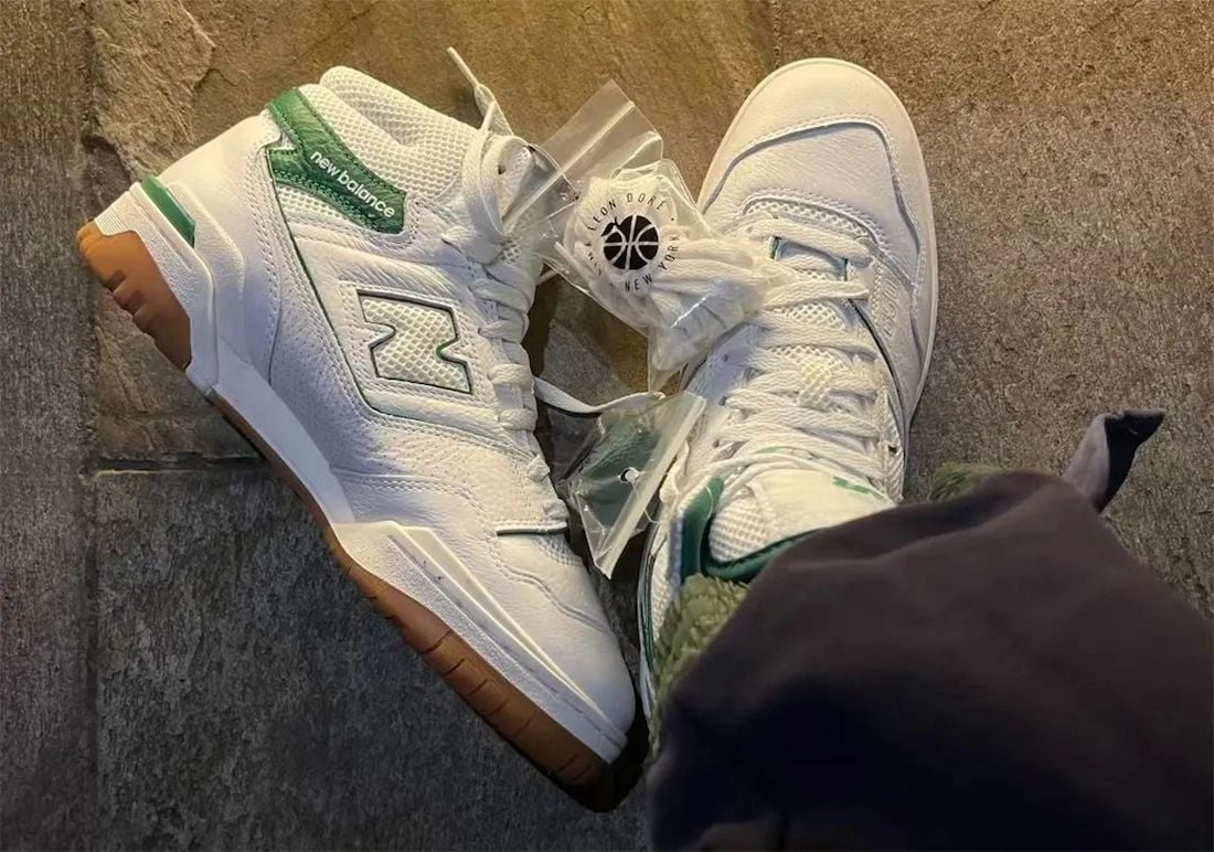 Aimé Leon Dore x New Balance 650R in White, Green, and Gum