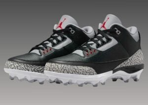 Air Jordan 3 TD “Black Cement” Football Cleats Releases July 2024