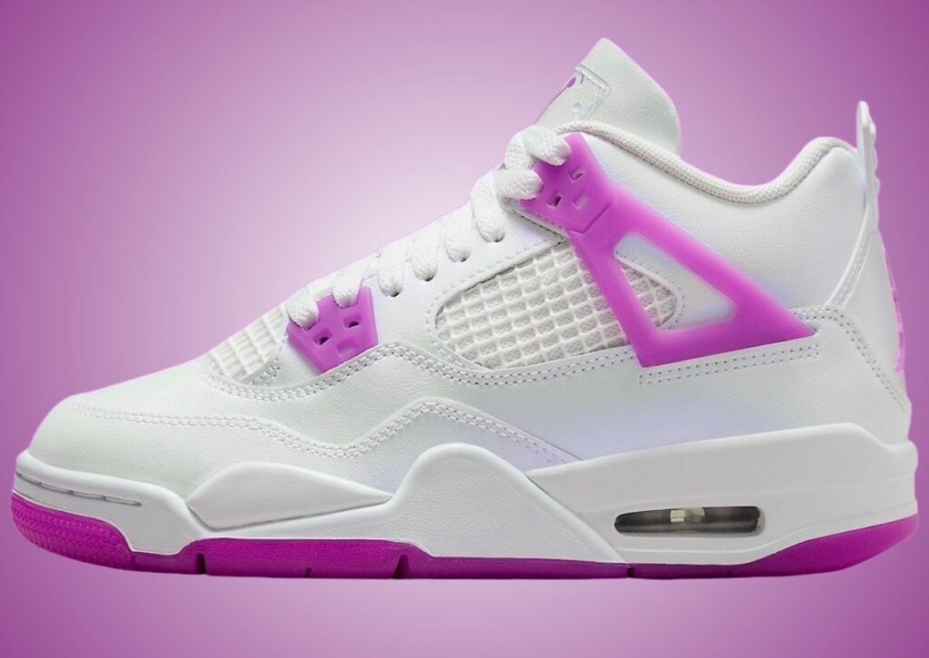 Air Jordan 4 GS White Hyper Violet FQ1314-151