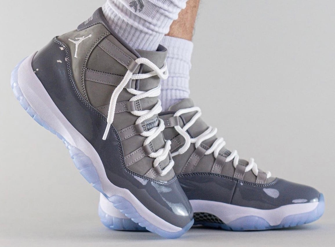 New On-Feet Photos of the Air Jordan 11 ‘Cool Grey’