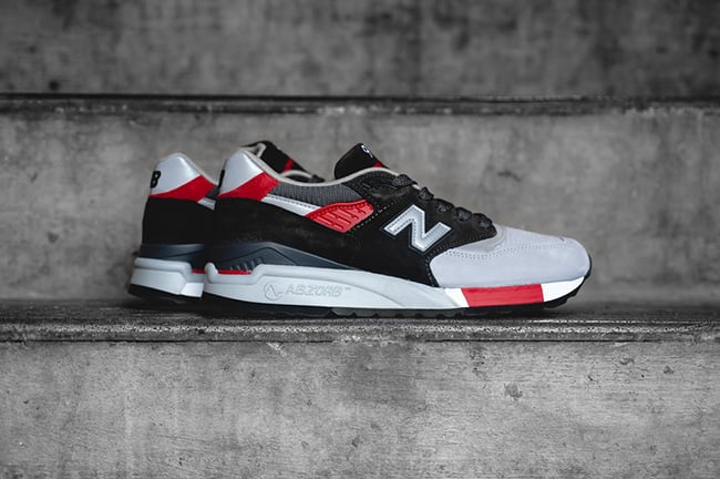 New Balance 998 Black/Grey-Red