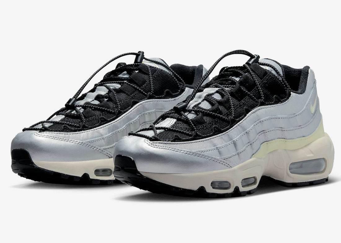 Nike Air Max 95 in Metallic Silver Releasing with Toggle Laces