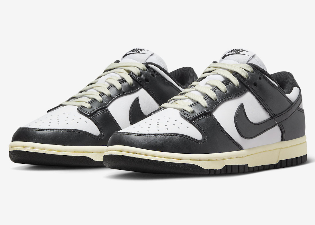 Nike Dunk Low Vintage Panda FQ8899-100 Release Date