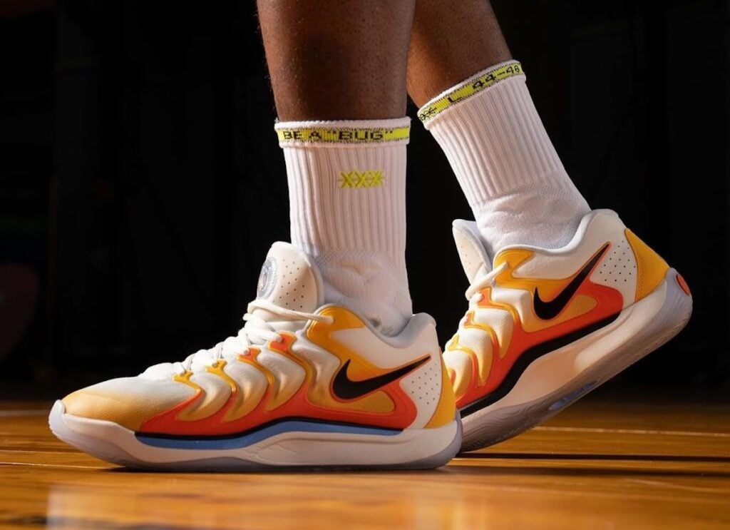 Nike KD 17 Sunrise On-Feet FJ9487-700