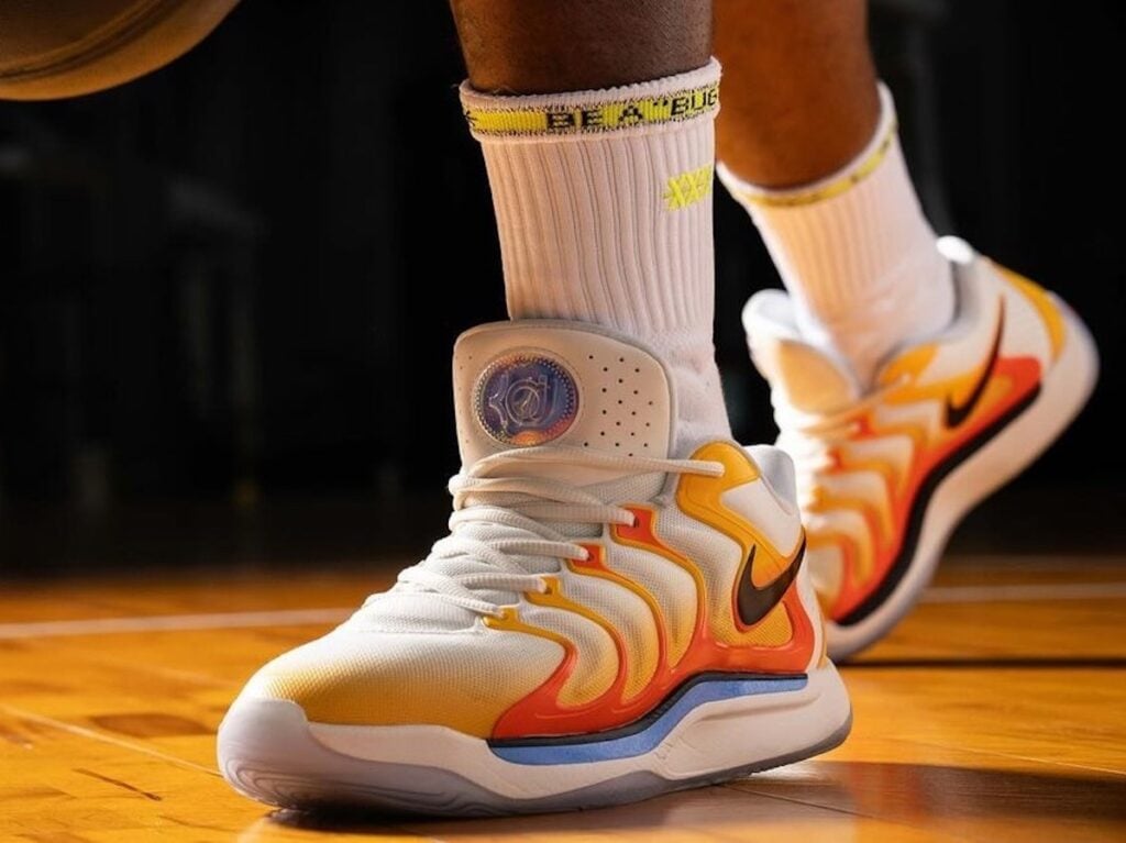 Nike KD 17 Sunrise On-Feet FJ9487-700