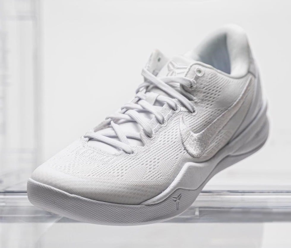 Nike Kobe 8 Protro Triple White FJ9364-100 Release Date