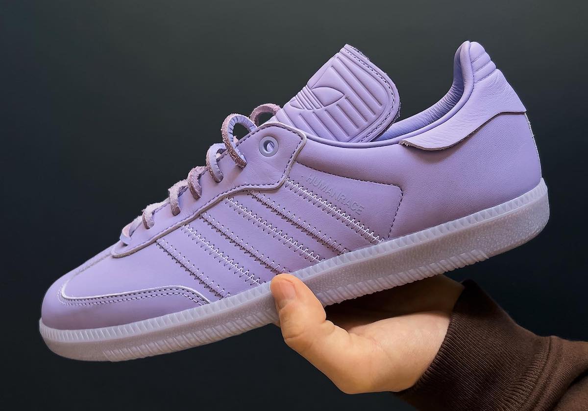 First Look: Pharrell x adidas Samba Humanrace ‘Lilac’