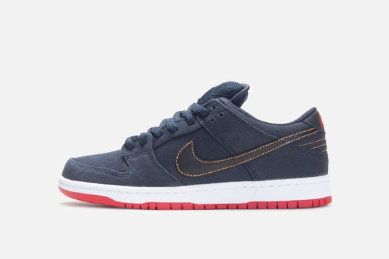 Release Reminder: Levi’s x Nike SB Dunk Low ‘Dark Obsidian’ at Atlas