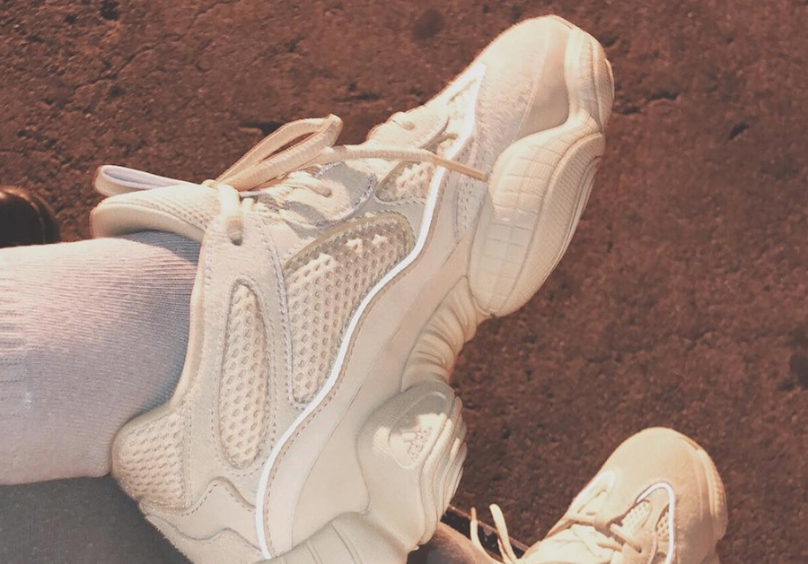 Kim Kardashian Previews the adidas Yeezy Mud Rat 500 in White