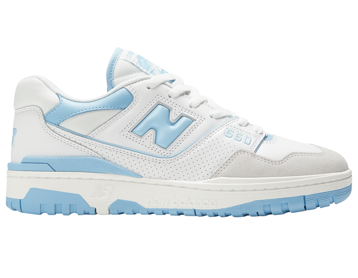 New Balance 550 Now Available in White and Baby Blue